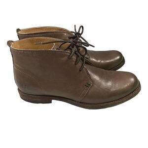 Frye Mens Chukka Gray Leather Boots Size 7.5 BOHO CLASSIC